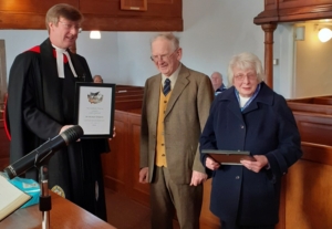 Micheal and Penny Simpson in Church